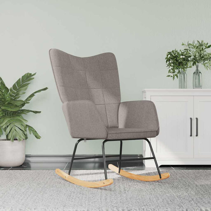 Scaun balansoar, gri taupe, material textil - WALTI WALTI