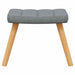 Scaun balansoar cu taburet, gri deschis, textil - WALTI WALTI