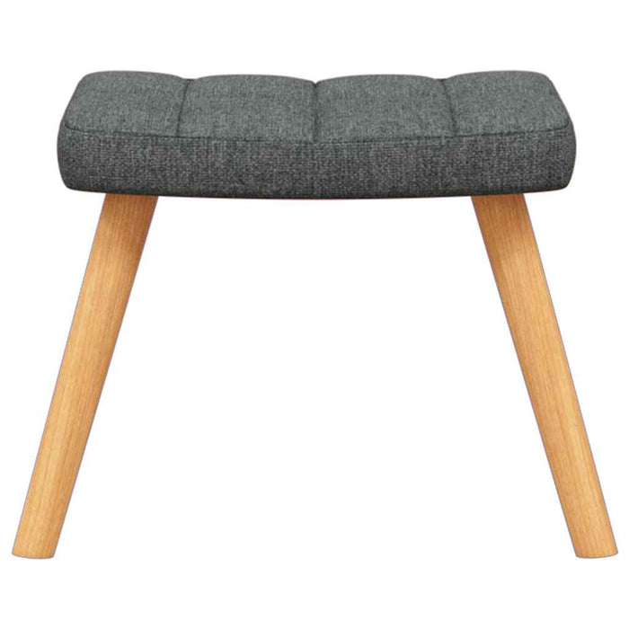 Scaun balansoar cu taburet, gri închis, textil - WALTI WALTI
