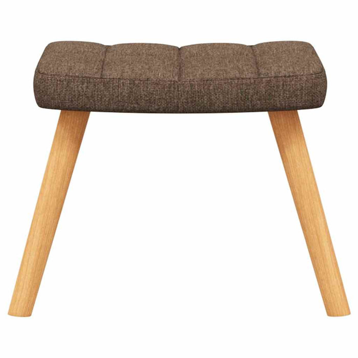Scaun balansoar cu taburet, maro, textil - WALTI WALTI