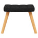 Scaun balansoar cu taburet, negru, textil - WALTI WALTI