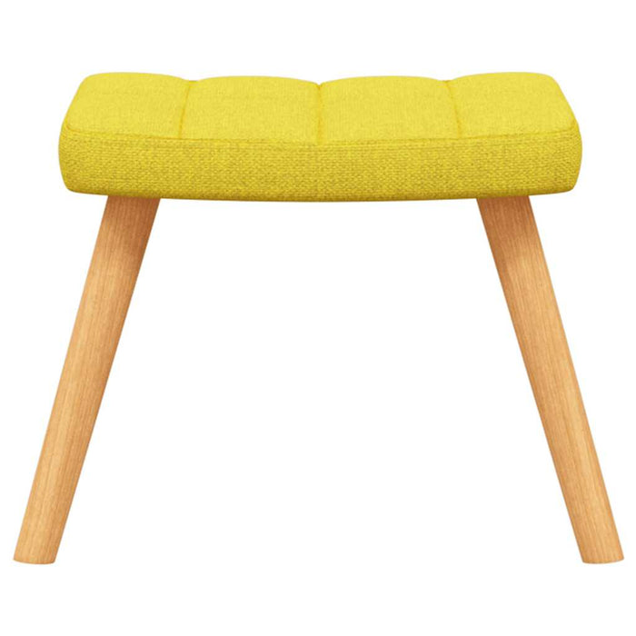 Scaun balansoar cu taburet, galben muștar, textil - WALTI WALTI