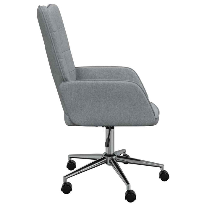 Scaun de relaxare, gri deschis, material textil WALTI