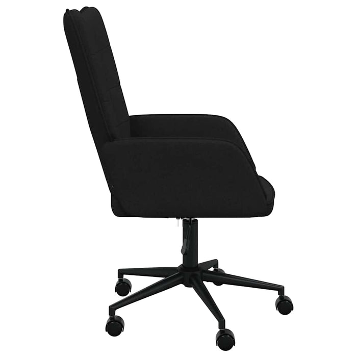 Scaun de relaxare, negru, material textil WALTI