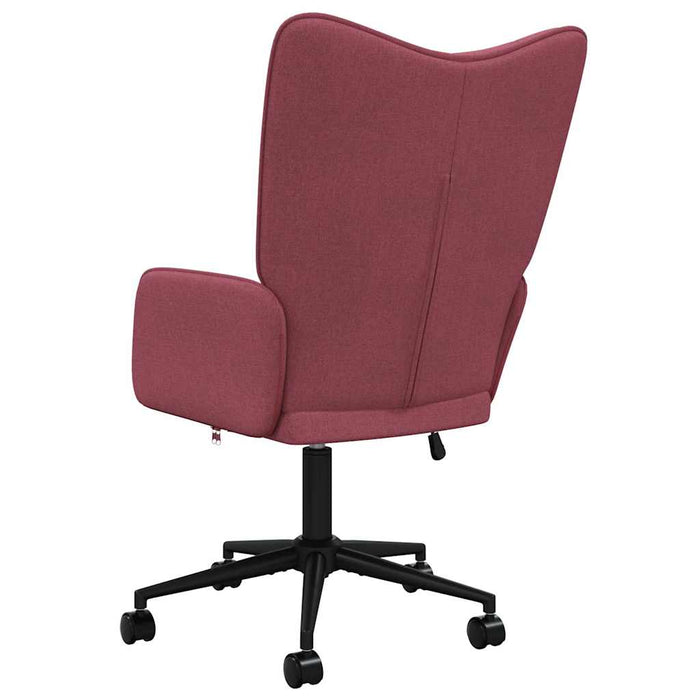Scaun de relaxare, roșu vin, material textil WALTI