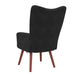 Scaun de relaxare, negru, catifea - WALTI WALTI