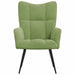 Scaun de relaxare, verde deschis, catifea - WALTI WALTI