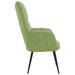 Scaun de relaxare, verde deschis, catifea - WALTI WALTI
