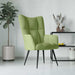 Scaun de relaxare, verde deschis, catifea - WALTI WALTI
