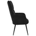 Scaun de relaxare, negru, catifea - WALTI WALTI