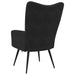 Scaun de relaxare, negru, catifea - WALTI WALTI