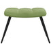 Scaun de relaxare cu taburet, verde deschis, catifea - WALTI WALTI
