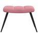 Scaun de relaxare cu taburet, roz, catifea - WALTI WALTI