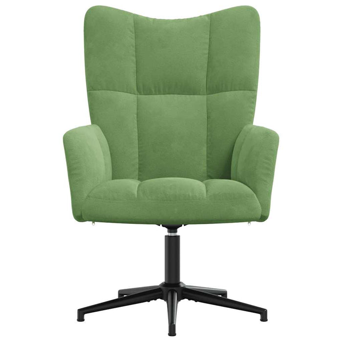 Scaun de relaxare, verde deschis, catifea WALTI