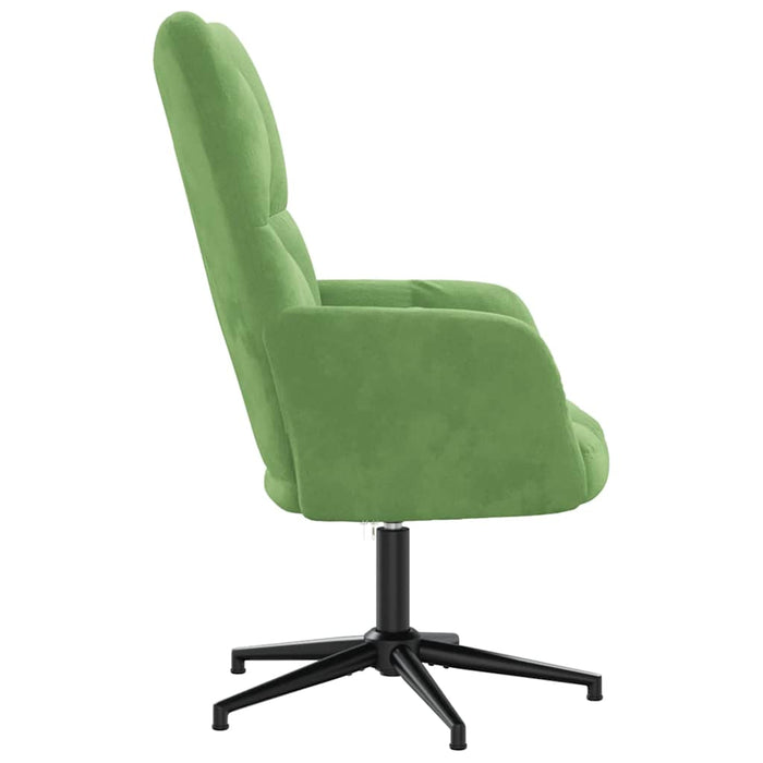 Scaun de relaxare, verde deschis, catifea WALTI