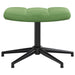 Scaun de relaxare cu taburet, verde deschis, catifea - WALTI WALTI