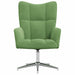 Scaun de relaxare, verde deschis, catifea - WALTI WALTI