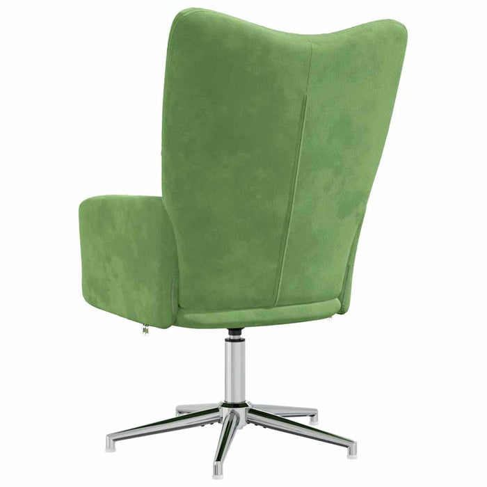 Scaun de relaxare, verde deschis, catifea - WALTI WALTI
