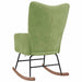 Scaun balansoar, verde deschis, catifea - WALTI WALTI