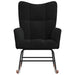 Scaun balansoar, negru, catifea - WALTI WALTI