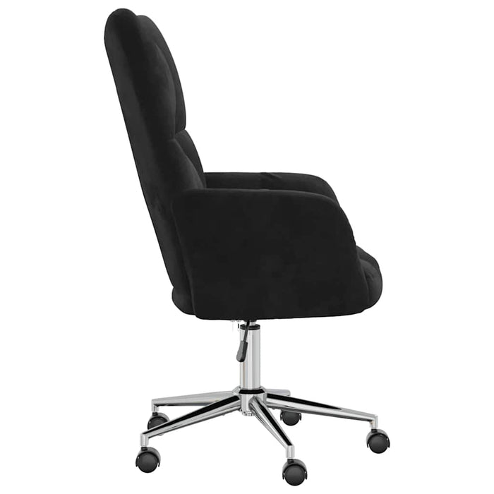 Scaun de relaxare, negru, catifea - WALTI WALTI