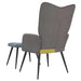 Scaun de relaxare cu taburet, textil, petice - WALTI WALTI