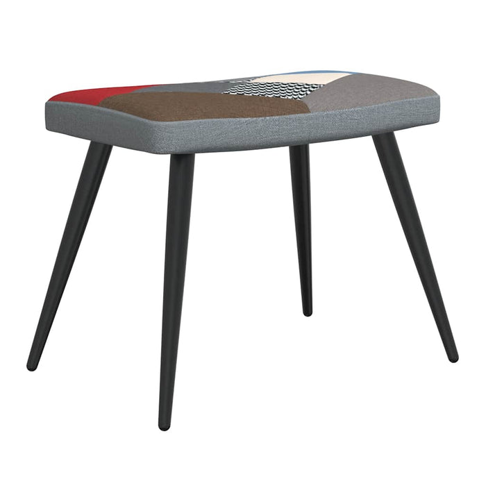 Scaun de relaxare cu taburet, textil, petice - WALTI WALTI