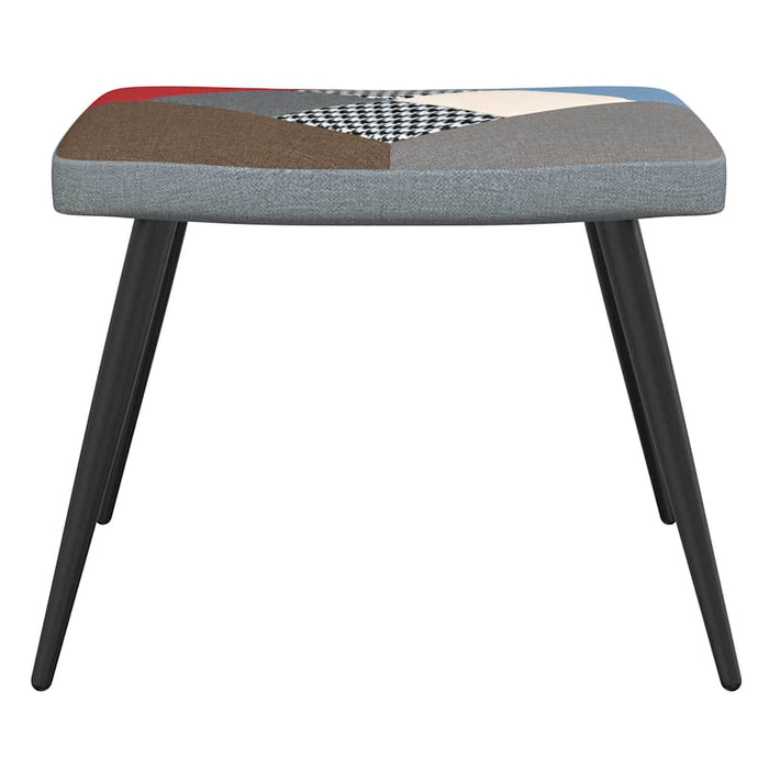 Scaun de relaxare cu taburet, textil, petice - WALTI WALTI