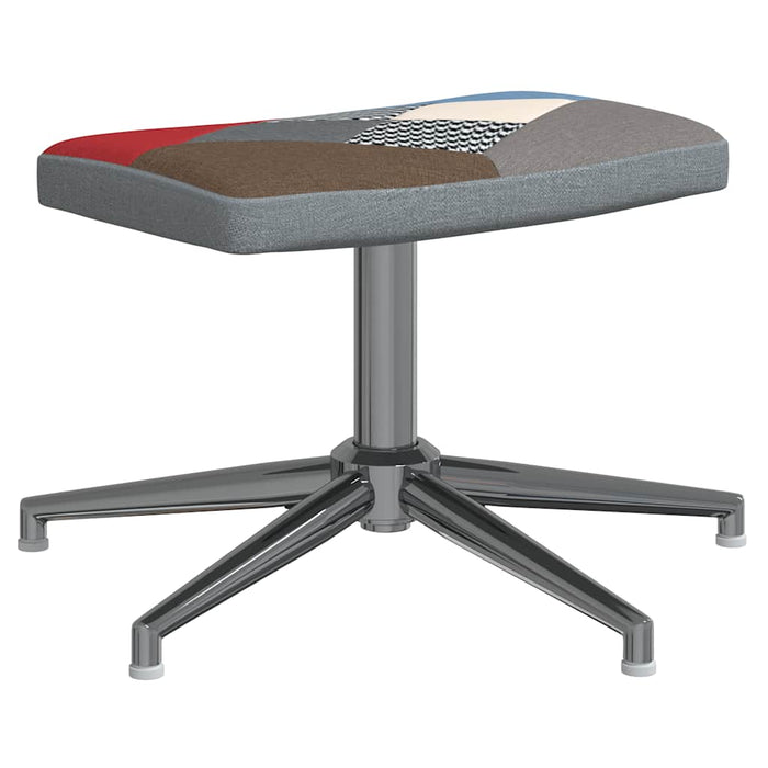 Scaun de relaxare cu taburet, textil, petice - WALTI WALTI