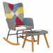 Scaun balansoar cu taburet, mozaic, material textil - WALTI WALTI