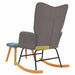Scaun balansoar cu taburet, mozaic, material textil - WALTI WALTI