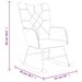 Scaun balansoar cu taburet, mozaic, material textil - WALTI WALTI