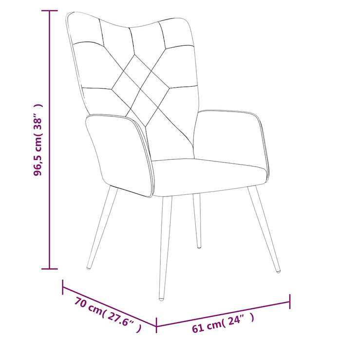 Scaun de relaxare, material textil, petice WALTI