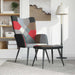 Scaun de relaxare cu taburet, textil, petice - WALTI WALTI