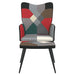 Scaun de relaxare cu taburet, textil, petice - WALTI WALTI