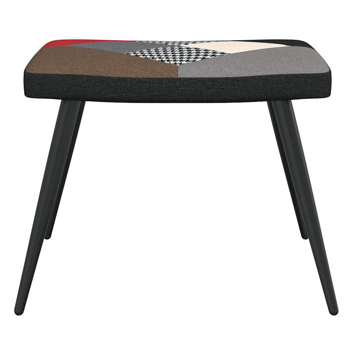 Scaun de relaxare cu taburet, textil, petice - WALTI WALTI