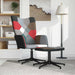 Scaun de relaxare cu taburet, textil, petice - WALTI WALTI