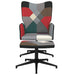 Scaun de relaxare cu taburet, textil, petice - WALTI WALTI