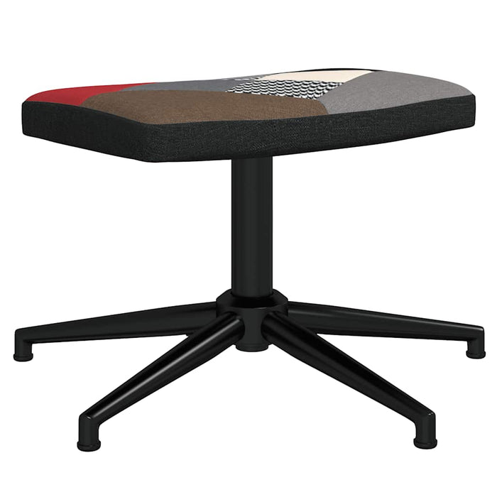 Scaun de relaxare cu taburet, textil, petice - WALTI WALTI