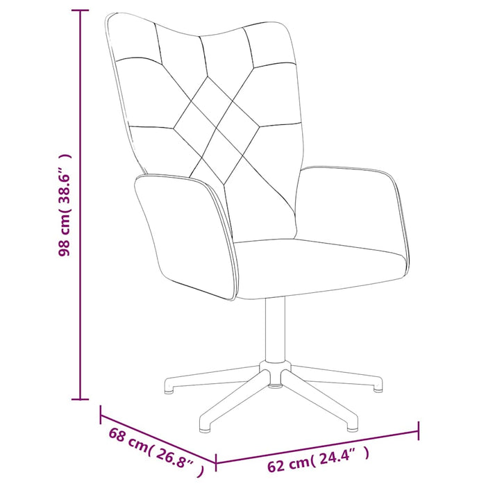 Scaun de relaxare cu taburet, textil, petice - WALTI WALTI