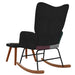 Scaun balansoar cu taburet, material textil, petice - WALTI WALTI