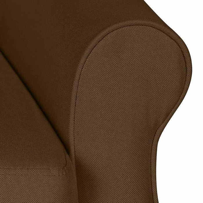 Fotoliu rabatabil, maro, material textil WALTI