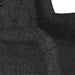 Fotoliu cu picioare balansoar din lemn de hevea negru textil - WALTI WALTI