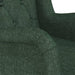 Fotoliu picioare balansoar din lemn hevea verde închis textil - WALTI WALTI