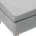Scaun cu picioare din lemn, gri deschis, material textil - WALTI WALTI