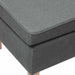 Scaun cu picioare din lemn, gri închis, material textil - WALTI WALTI