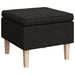 Scaun cu picioare din lemn, negru, material textil - WALTI WALTI