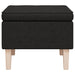 Scaun cu picioare din lemn, negru, material textil - WALTI WALTI