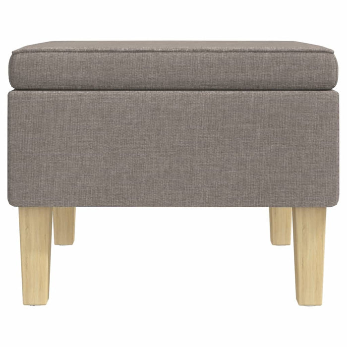 Scaun cu picioare din lemn, gri taupe, material textil - WALTI WALTI