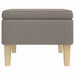 Scaun cu picioare din lemn, gri taupe, material textil - WALTI WALTI